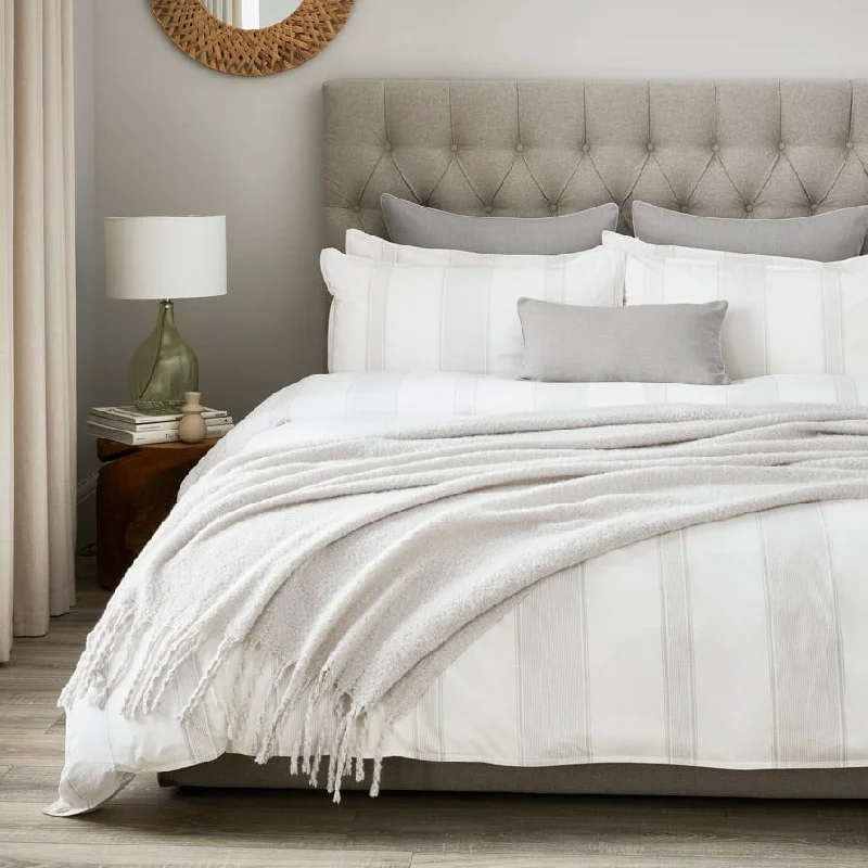 Quilted cotton floral print bed blankets​Rayon from bamboo blankets for a silky and breathable feelMohair Style Throw 59" x 79" - Light Gray