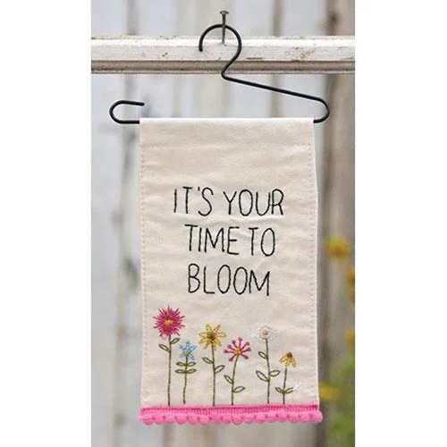 Bed skirts with a geometric cut - out designIt's Your Time To Bloom Mini Fabric Hanging