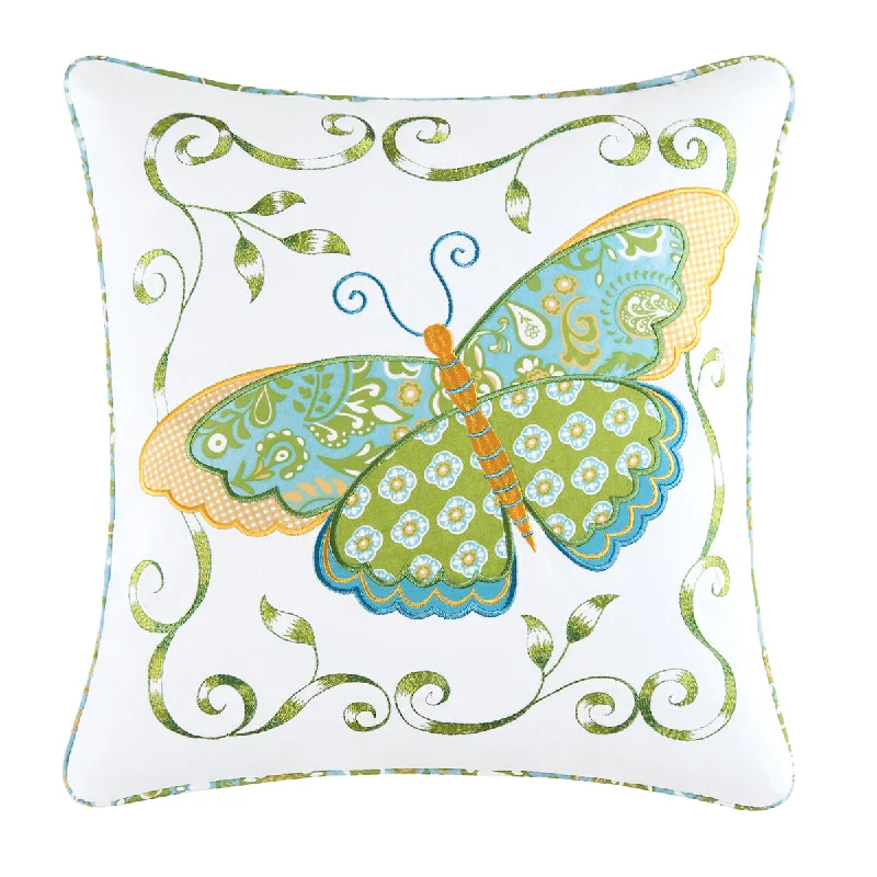 Decorative Pillows for Living Room MakeoverBlue Butterfly Pillow