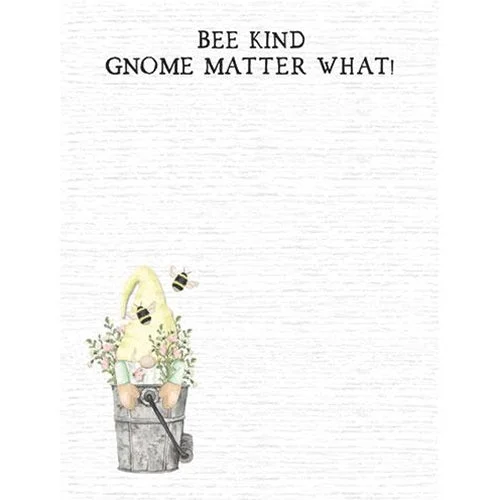 Bed skirts with a modern minimalist designBee Kind Gnome Matter What Mini Notepad