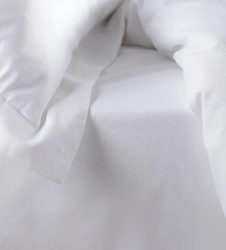 Linen - Cotton Blend Sheets for a Natural and Versatile OptionWhite Petworth 100% Cotton 400 Thread Count Fitted Sheet
