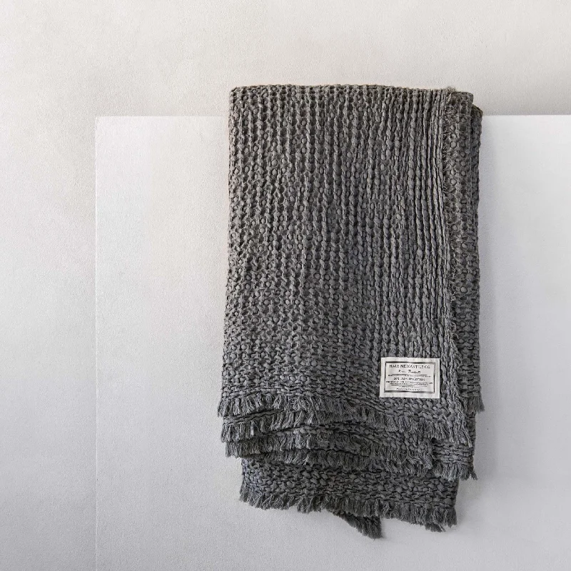 Toddler - proof washable kids play blankets​Flocca Linen Blanket - Tempest