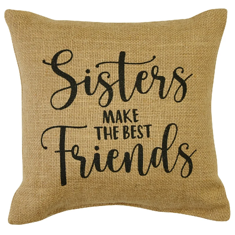 Firm Pillows for Side SleepersSisters Make Friends 10" Sentiment Pillow