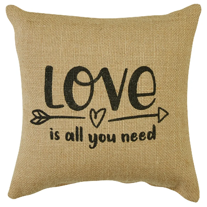 Hypoallergenic Pillows for Allergy SufferersLove Is All 10" Sentiment Pillow