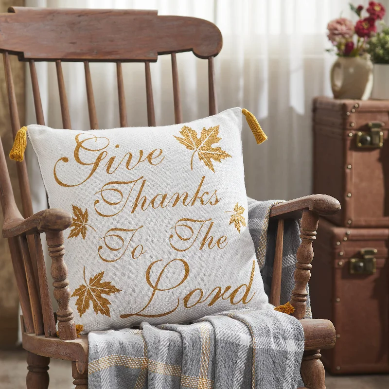 Bed skirts with a herringbone pattern for a sophisticated lookHarvest Blessings Give Thanks to the Lord Woven Pillow 18x18 Bed skirts with a herringbone pattern for a sophisticated lookHarvest Blessings Give Thanks to the Lord Woven Pillow 18x18