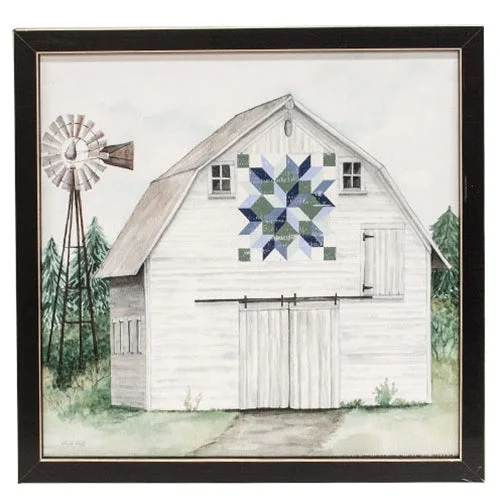 Bed skirts with a vintage - inspired patternBlue & Green Tumbling Block Quilt Barn Framed Print 12x12 Bed skirts with a vintage - inspired patternBlue & Green Tumbling Block Quilt Barn Framed Print 12x12