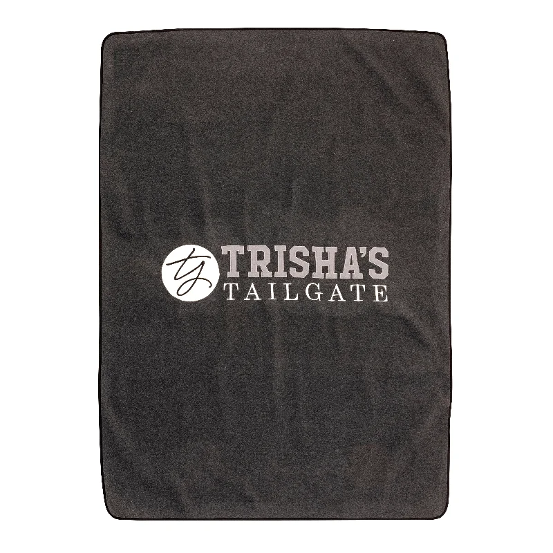 Outdoor stadium seat warm - up blanketsImax Worldwide Home TY Tailgate Charcoal Gray Embroidered Sweatshirt Blanket Outdoor stadium seat warm - up blanketsImax Worldwide Home TY Tailgate Charcoal Gray Embroidered Sweatshirt Blanket
