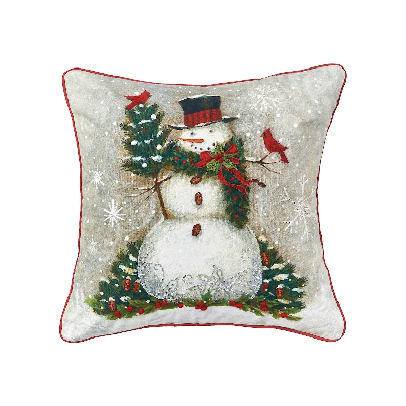Adjustable Pillows for Customized ComfortWoodland Snowman Pillow
