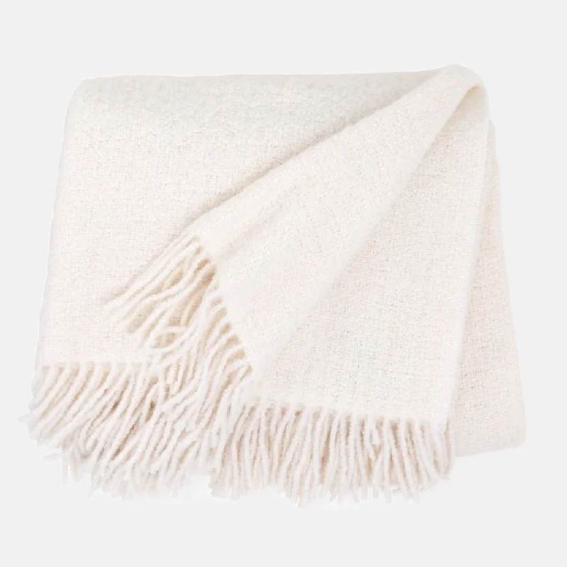 Outdoor hammock - friendly lightweight blanketsQueen - size blankets for standard - sized bedsIvory Valencia Alpaca Twill Boucle Throw Blanket Outdoor hammock - friendly lightweight blanketsQueen - size blankets for standard - sized bedsIvory Valencia Alpaca Twill Boucle Throw Blanket
