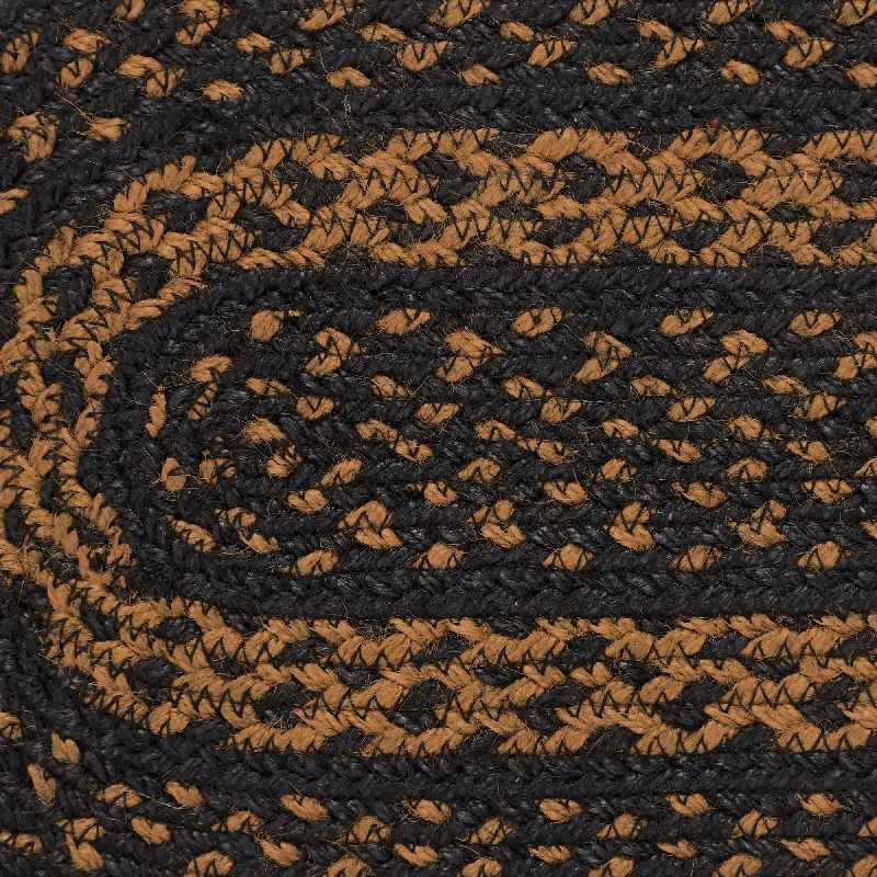 Bed skirts with a high - thread count for a quality feelBlack & Tan Jute Oval Runner 13x72 Bed skirts with a high - thread count for a quality feelBlack & Tan Jute Oval Runner 13x72
