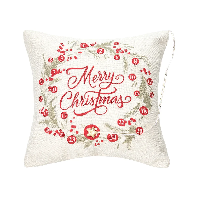 Firm Pillows for Side SleepersMerry Christmas Wreath Pillow