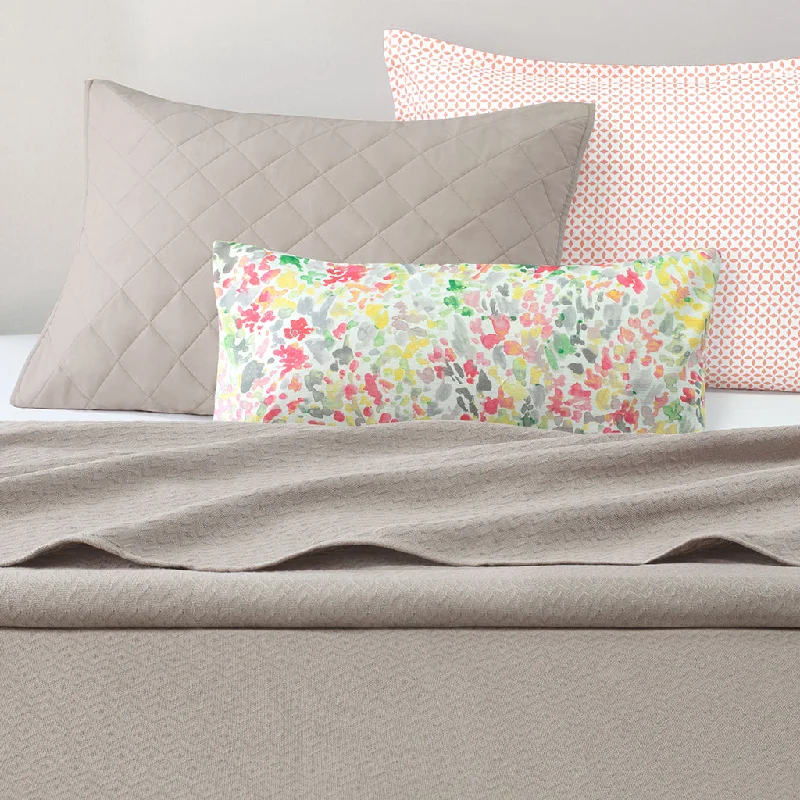 Electric under - blanket with temperature controlThe Dove Grey Diamond Ikat Cotton Blanket Electric under - blanket with temperature controlThe Dove Grey Diamond Ikat Cotton Blanket