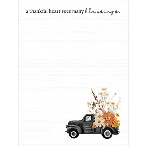 Cotton bed skirts for a soft and breathable lookA Thankful Heart Sees Many Blessings Notepad