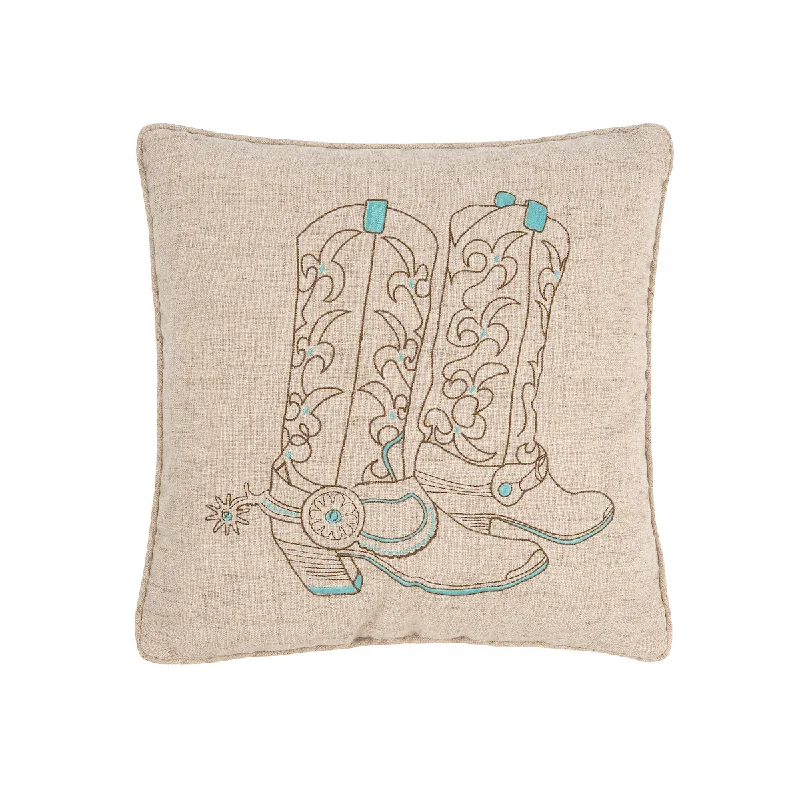 Cotton Pillows for Natural ComfortCowboy Boots Pillow