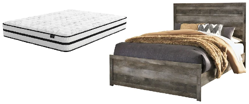 Natural latex and organic cotton blend mattressesWynnlow Queen Panel Bed with Mattress Natural latex and organic cotton blend mattressesWynnlow Queen Panel Bed with Mattress