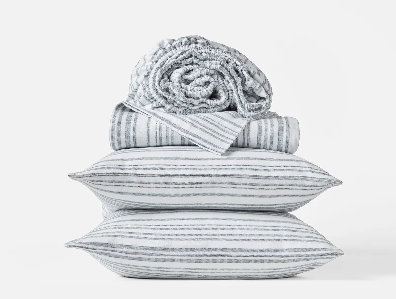Jersey - Knit Sheets for a Comfortable and Casual BedCloud Brushed Organic Flannel Sheets