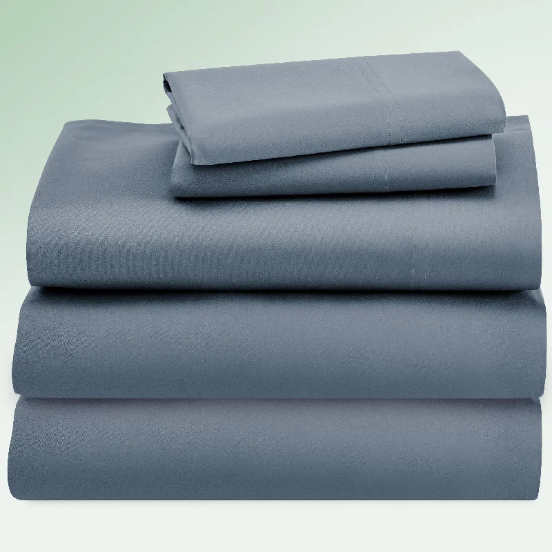 Thermal - Regulating Bamboo Sheets for All - Season ComfortSheet Set - 600 Thread Count - Deluxe Comfort
