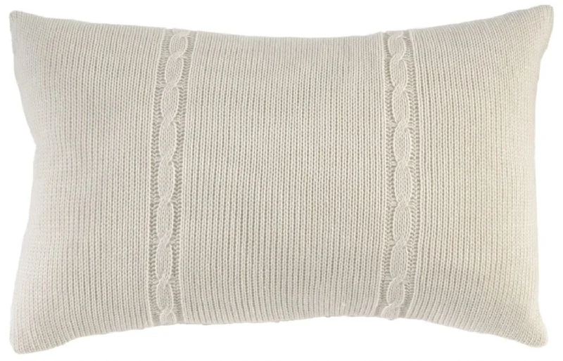 Soft and Fluffy Pillows for Bedroom ComfortBenzara Fabric Accent Pillow with Knitted Pattern Details, Cream Soft and Fluffy Pillows for Bedroom ComfortBenzara Fabric Accent Pillow with Knitted Pattern Details, Cream