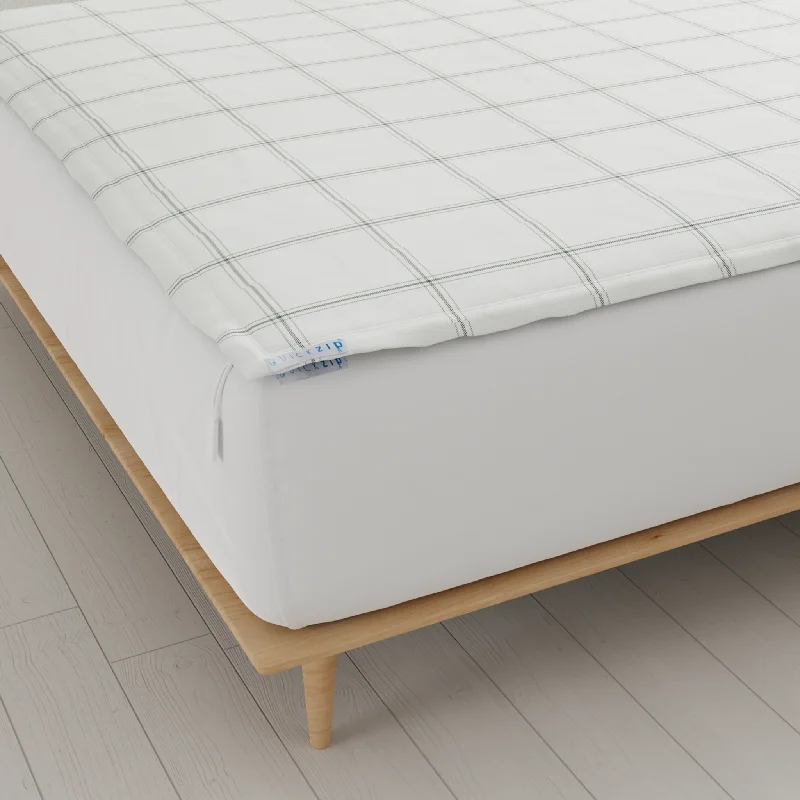 Polyester - Cotton Blend Sheets for Durability and ComfortTwilluxe Flannel Fitted Sheet (Base + Zip Sheet ) - Queen