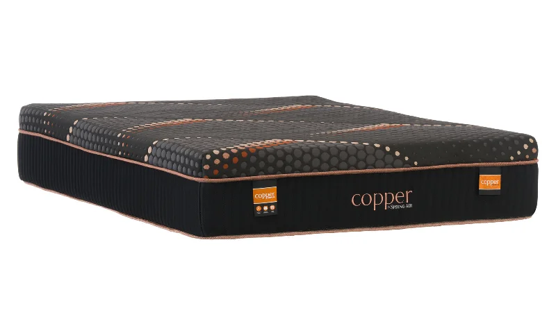 Gel - infused memory foam mattresses for cooler sleepCopper Hybrid Firm