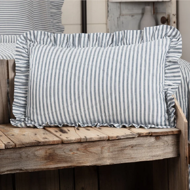 Kids Pillows with Fun DesignsSawyer Mill Blue Ticking Stripe Fabric Pillow