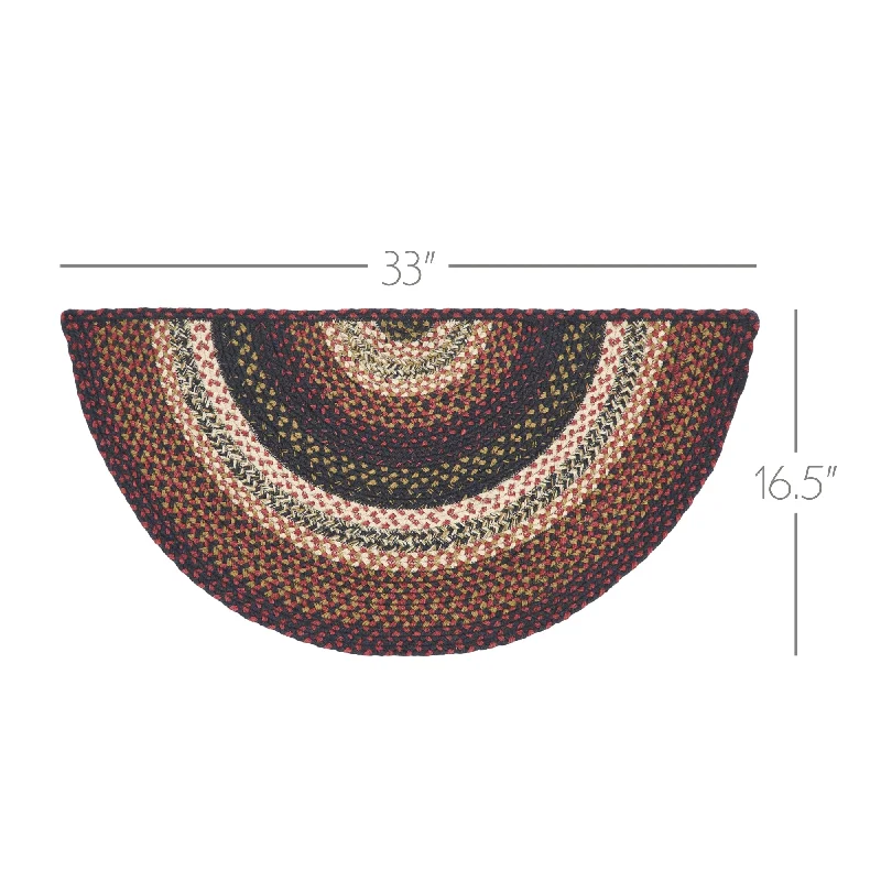 Bed skirts with a satin finish for a shiny appearanceBeckham Jute Rug Half Circle w/ Pad 16.5x33 Bed skirts with a satin finish for a shiny appearanceBeckham Jute Rug Half Circle w/ Pad 16.5x33