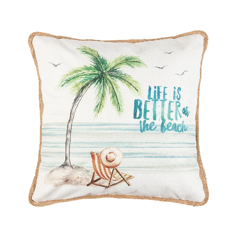 Cotton Pillows for Natural ComfortLife Is Better At The Beach Pillow