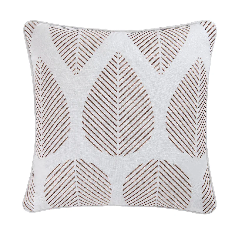 Round Pillows for Boho-Style InteriorsBrown Leaves Pillow