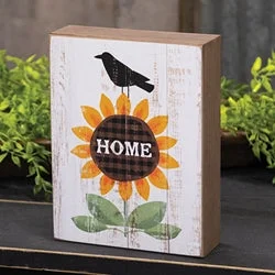 Bed skirts with a lace trim for a romantic touchCrow & "Home" Sunflower Box Sign