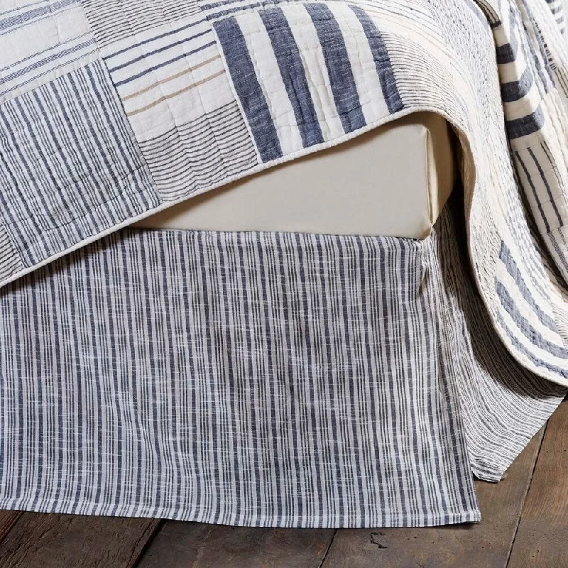 Bed skirts with a scalloped hem for a charming detailFinn Bed Skirt