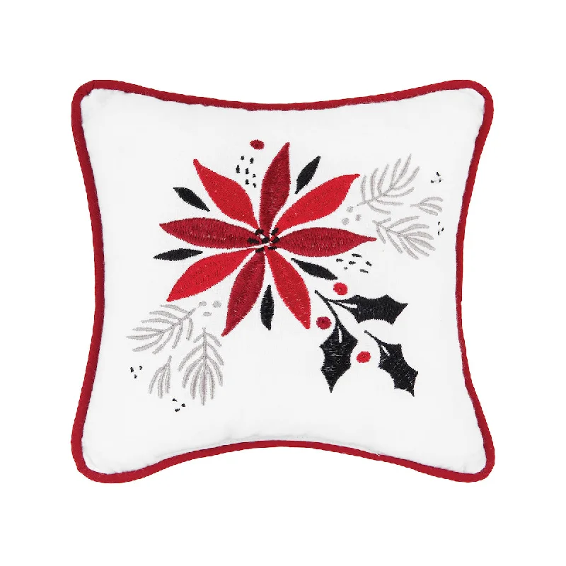 Memory Foam Pillows for Neck SupportPoinsettia & Mistletoe Mini Pillow