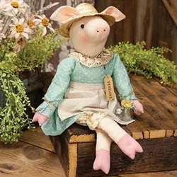 Bed skirts with a eco - friendly materialPenelope Pig Doll w/Watering Can