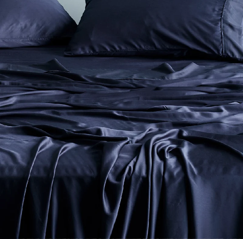Thermal - Regulating Bamboo Sheets for All - Season ComfortCleanBamboo® Sateen Flat Sheet