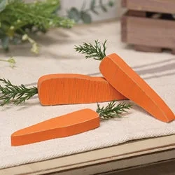 Bed skirts with a country - style pattern3/Set Chunky Wooden Carrot Bundle