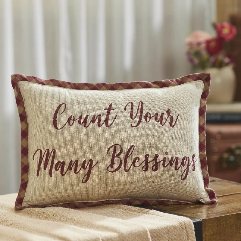 Bed skirts with a vintage - inspired patternHarvest Blessings Count Your Many Blessings Pillow 9.5x14 Bed skirts with a vintage - inspired patternHarvest Blessings Count Your Many Blessings Pillow 9.5x14