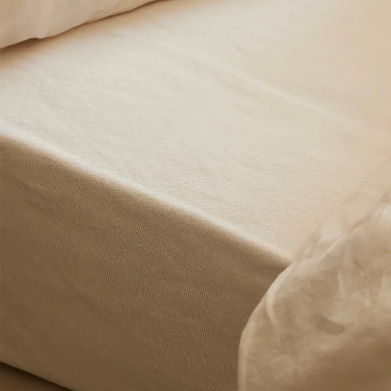 Rayon - Cotton Sheets for a Breathable and Soft BlendPearl Linen Blend Fitted Sheet Rayon - Cotton Sheets for a Breathable and Soft BlendPearl Linen Blend Fitted Sheet
