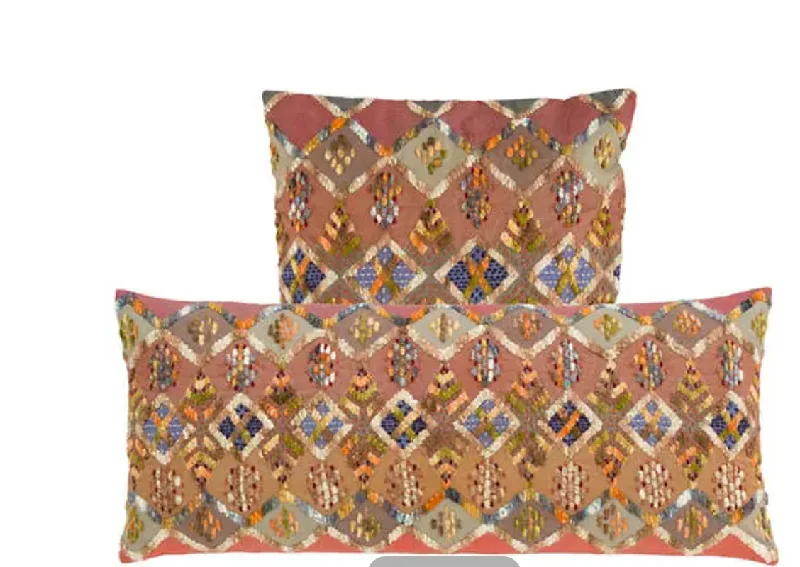 Travel Pillows for Long JourneysKenya Embroidered Pillow