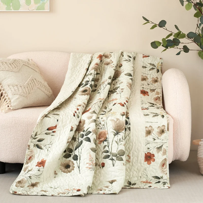 Toddler - proof washable kids play blanketsWool blankets with natural warmth and insulationDaDa Bedding Collection Enchanted Meadow Reversible Floral Cozy Lightweight Lap Throw - Perfect for Couch or Bed, Beige Victorian Garden Pallete, All-Season Comfort, Machine Washable, 50x60 Inches Toddler - proof washable kids play blanketsWool blankets with natural warmth and insulationDaDa Bedding Collection Enchanted Meadow Reversible Floral Cozy Lightweight Lap Throw - Perfect for Couch or Bed, Beige Victorian Garden Pallete, All-Season Comfort, Machine Washable, 50x60 Inches