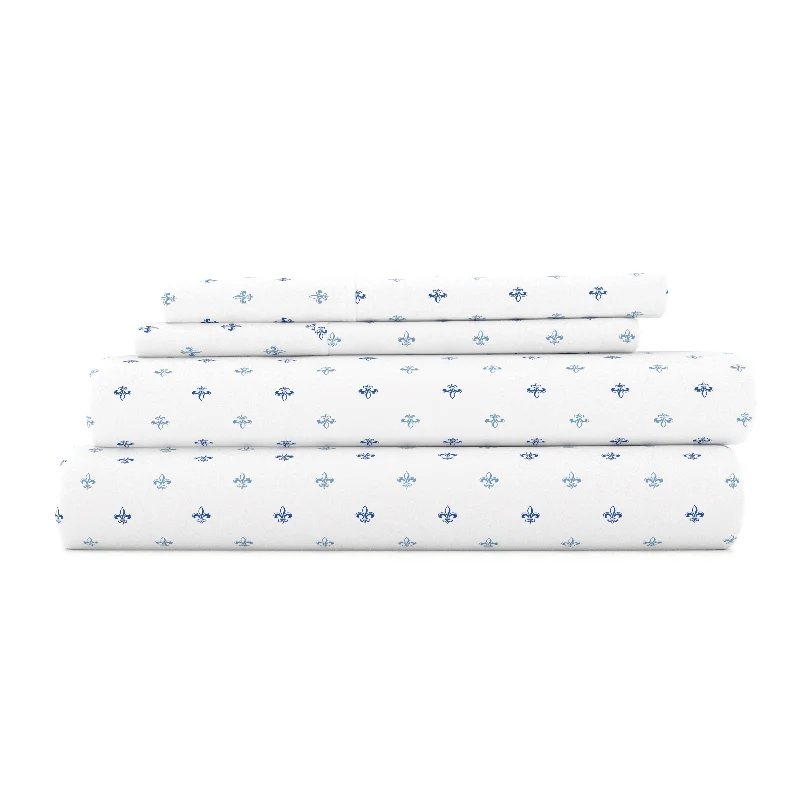 Organic Flannel Sheets for a Natural and Warm SleepLily Pattern 4-Piece Sheet Set