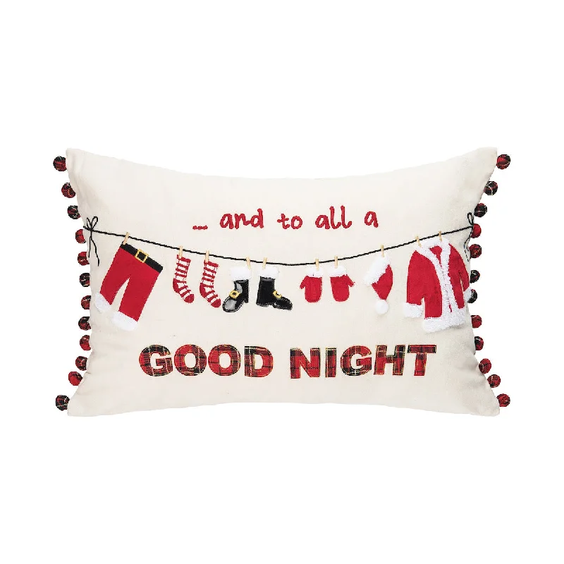Soft and Fluffy Pillows for Bedroom ComfortChristmas Clothesline Pillow