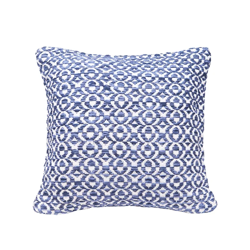 Square Pillows for Modern Home DecorNavy Tri Color Geo Pillow