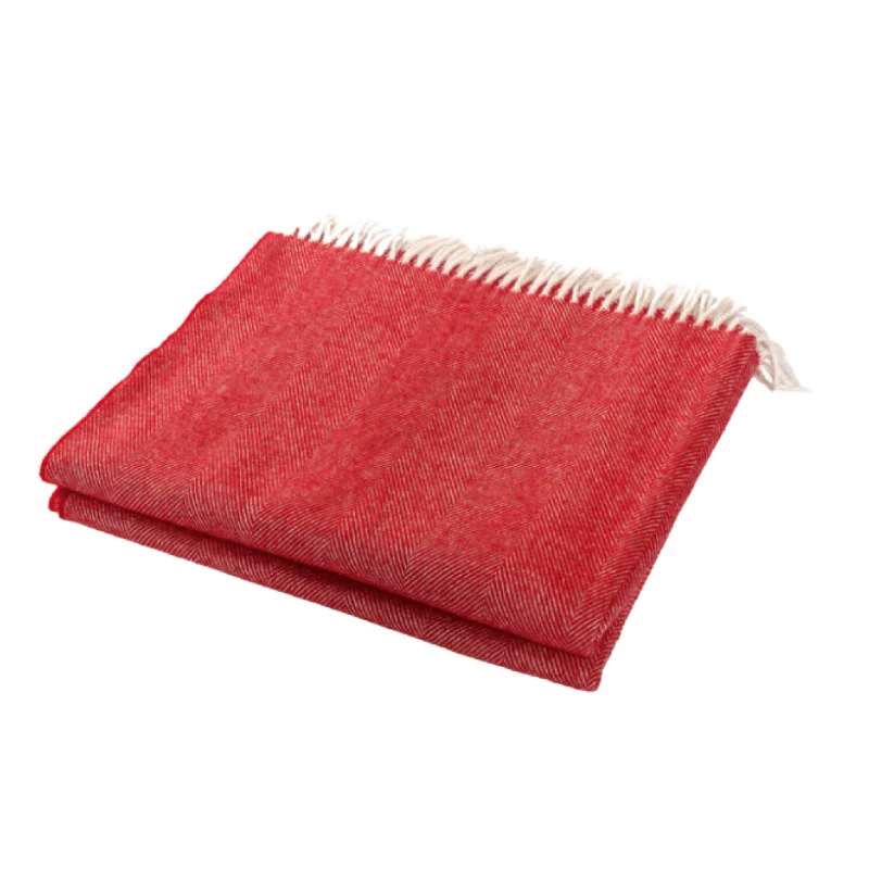 Anti - static acrylic blankets for sensitive skinChenille blankets with a thick and fuzzy textureCrimson Merino Wool Fringed Throw Blanket Anti - static acrylic blankets for sensitive skinChenille blankets with a thick and fuzzy textureCrimson Merino Wool Fringed Throw Blanket