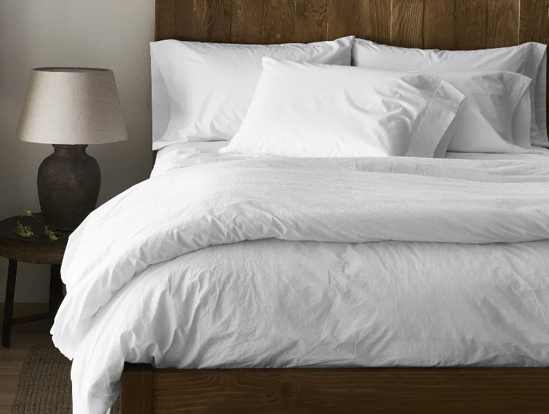 Sheet Sets with Multiple Pillowcase OptionsOrganic 300 TC Percale Duvet Cover