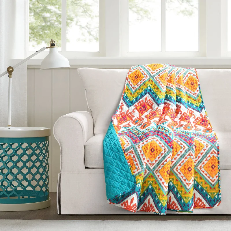 Glow - in - the - dark kids sleepover blanketsAcrylic blankets for a soft and affordable alternativeLush Décor Boho Chevron Reversible Cotton Throw Glow - in - the - dark kids sleepover blanketsAcrylic blankets for a soft and affordable alternativeLush Décor Boho Chevron Reversible Cotton Throw