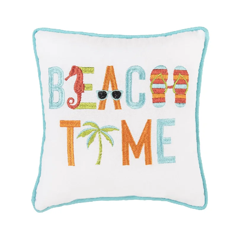 Kids Pillows with Fun DesignsBeach Time Mini Pillow