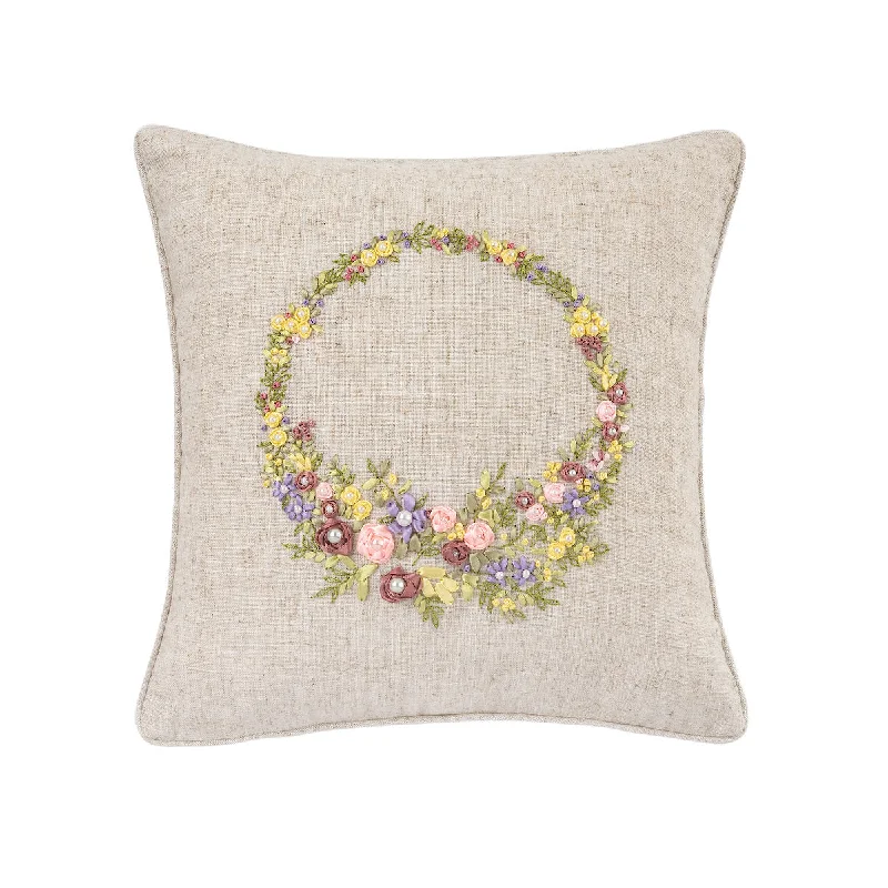 Travel Pillows for Long JourneysSpring Wreath Pillow