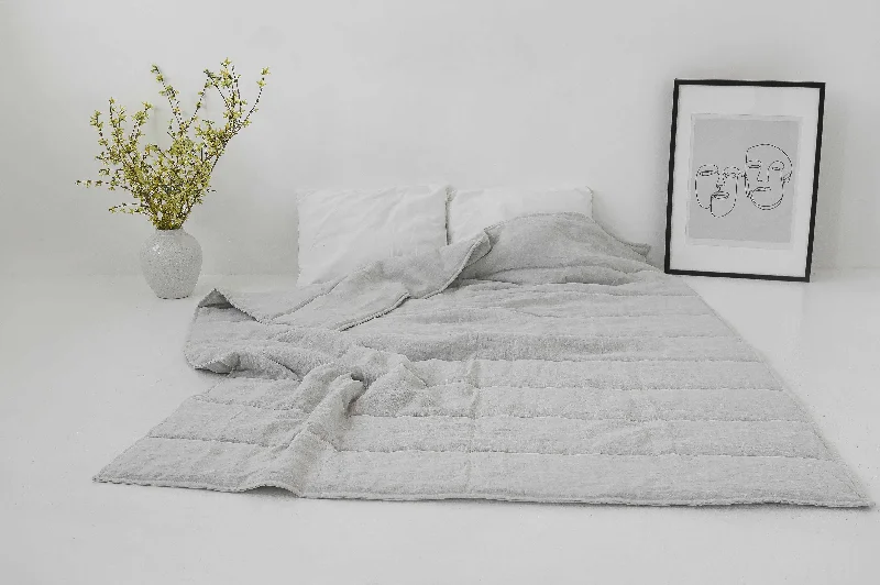 LED - lit novelty light - up blanketsKing - size blankets to cover large beds comfortablyHemp Linen Light Grey Natural Blanket Quilt Linen Soft Washed Fabric Filled Organic Hemp Fiber - Full Queen King custom size LED - lit novelty light - up blanketsKing - size blankets to cover large beds comfortablyHemp Linen Light Grey Natural Blanket Quilt Linen Soft Washed Fabric Filled Organic Hemp Fiber - Full Queen King custom size