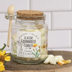 Bed skirts with a ruffled tiered designOrange Calendula Soy Gumdrop Melts Jar w/Spoon