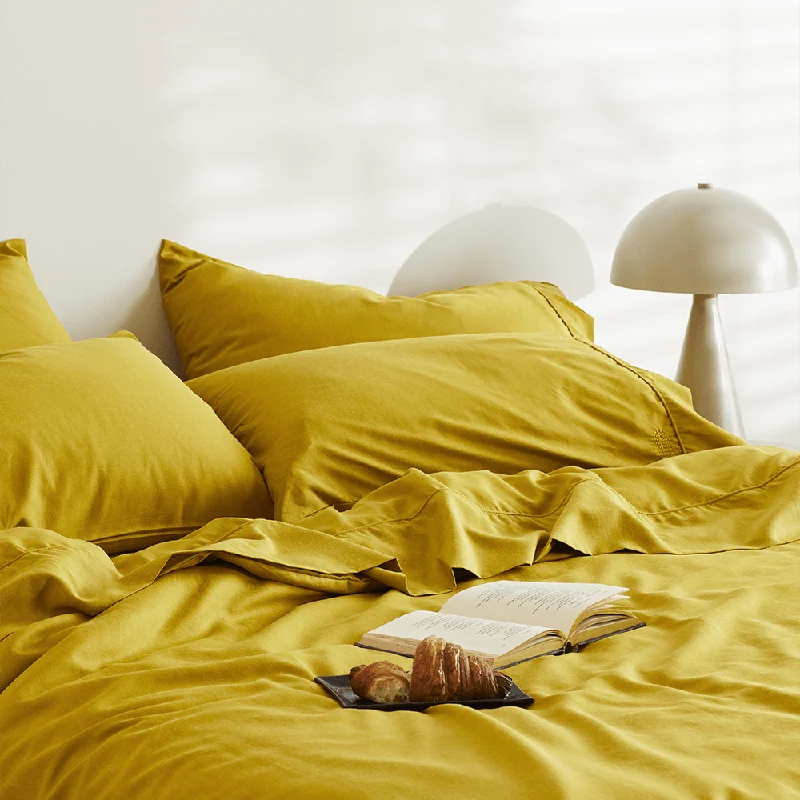 Queen - Size Sheet Sets with a European Pillowcase SetLinen+ Pillowcase Set