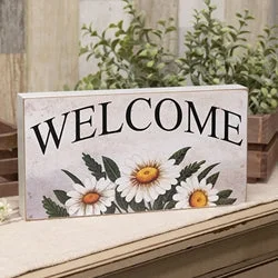 Checkered bed skirts for a classic patternDistressed "Daisy" Welcome Box Sign